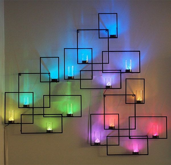 Cores e iluminação para um belo ambiente! Decoração com luzes para parede