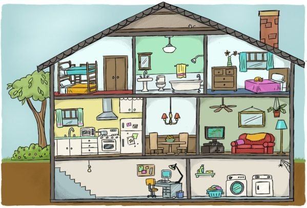 Dividindo os cômodos da casa você adiciona muito mais funcionalidade ao ambiente! Casa eficiente e funcional