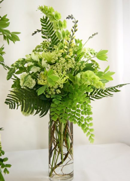 Arranjo de flores verdes para sua casa Arranjo de flores