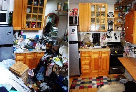 Se desfazendo de velharias em sua casa