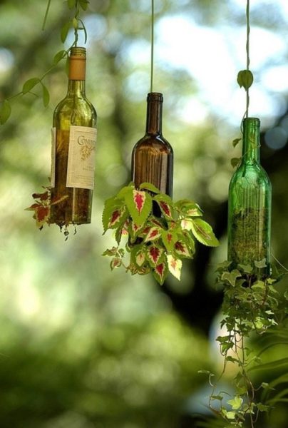 Decoração de casa com garrafas