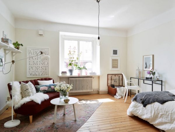 Quarto ampliado pela decoração