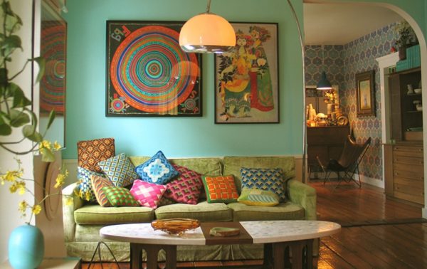Decoração hippie