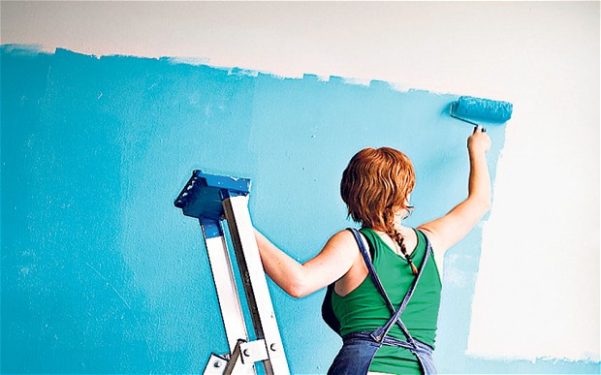 Pintando gesso