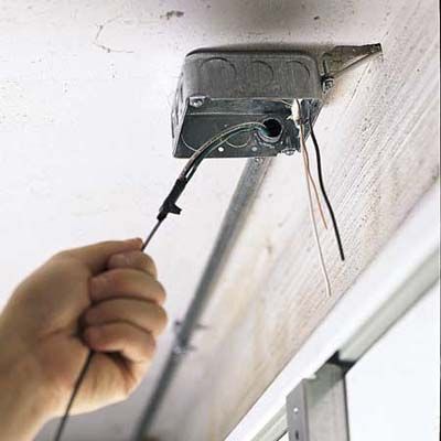 Puxando fios em conduítes
